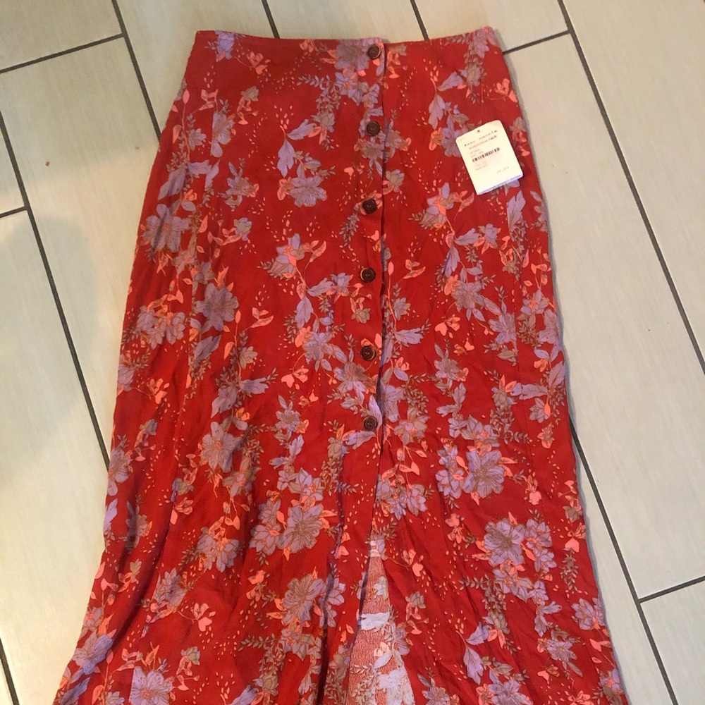 Free people midi skirt